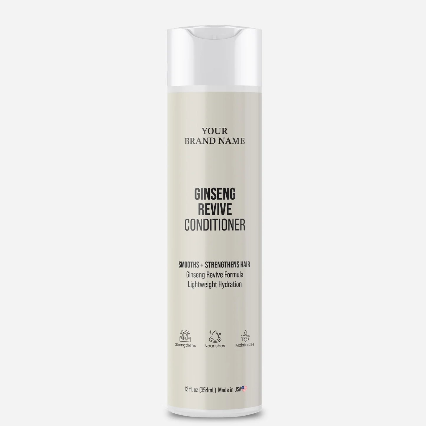 Ginseng Revive Conditioner - Energizing & Strengthening Hair Treatment (12 oz)