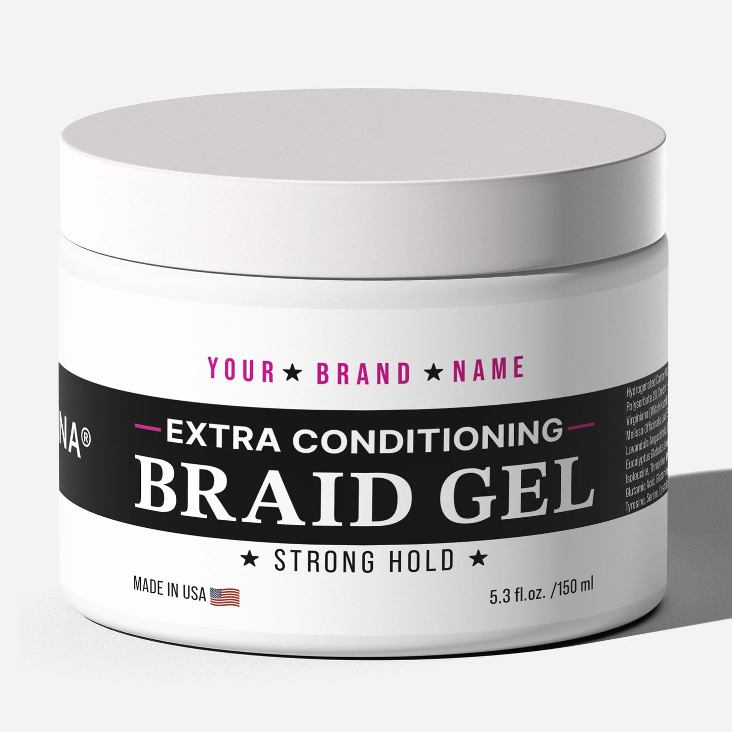 Professional Extra Conditioning Braid Gel - High-Performance Salon Formula (5.3 oz)