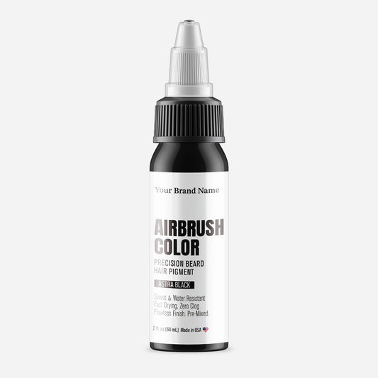 Airbrush Beard & Hair Pigment - Astra Black - Compact High Definition Precision ( 2 oz)