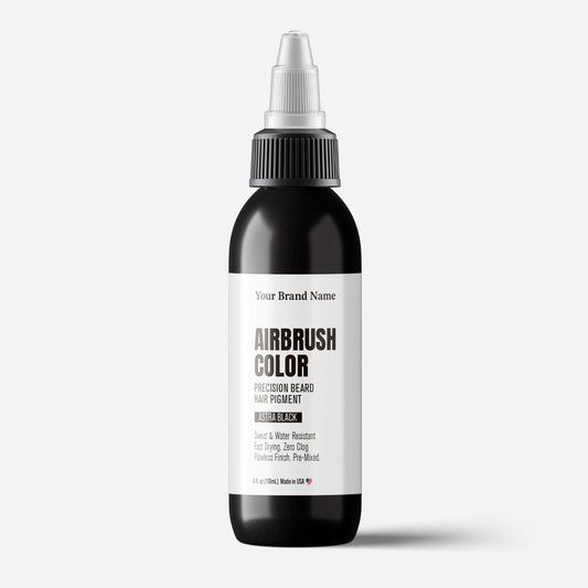 Airbrush Beard & Hair Pigment - Astra Black - High-Definition Precision Color ( 4 oz)