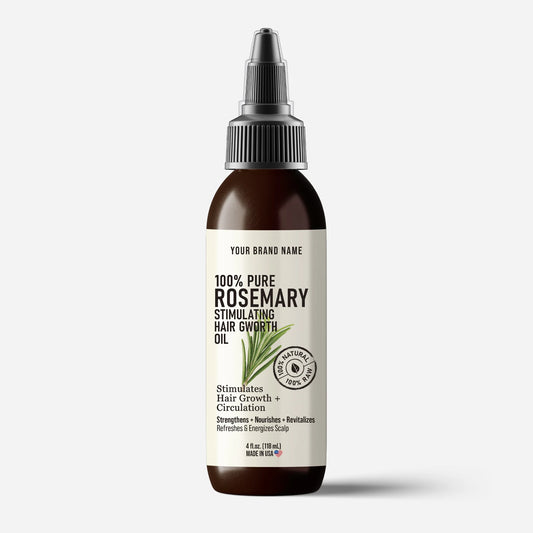 Rosemary Hair Growth & Stimulating Oil - Follicle Vitality Treatment (4 oz Amber PET)