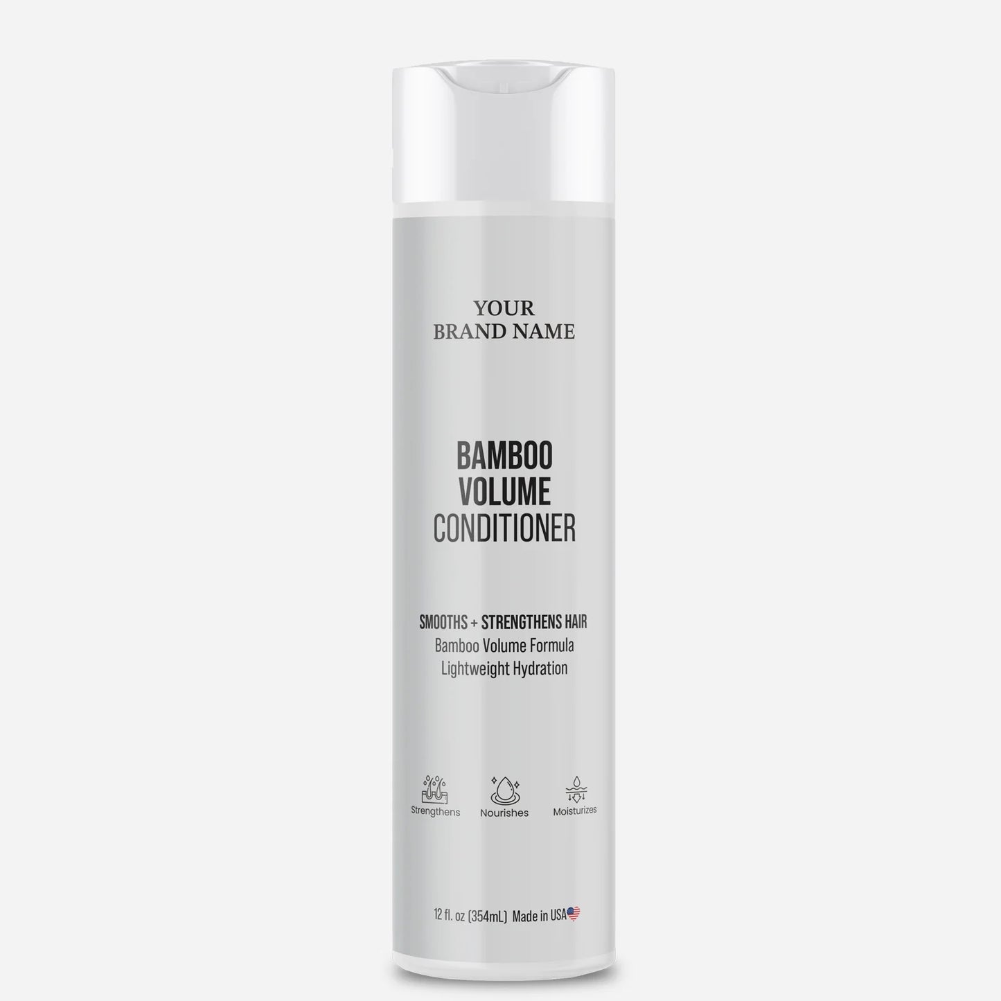 Bamboo Volume Conditioner - Strengthening & Volumizing Hair Treatment (12 oz)