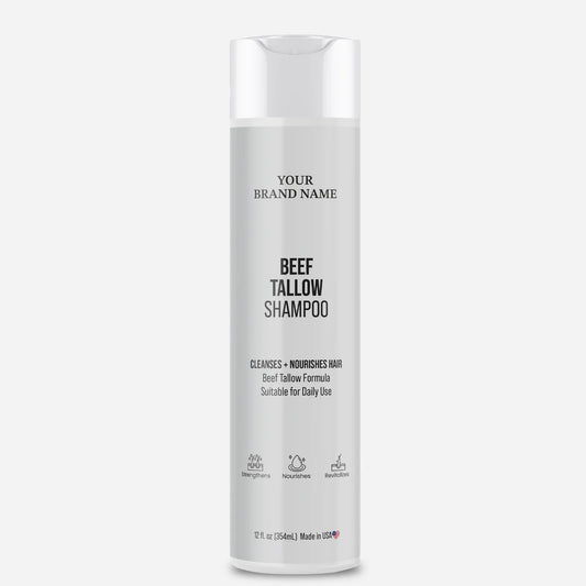 Beef Tallow Shampoo - Ancestral Nutrient-Rich Scalp & Hair Cleanser (12 oz)