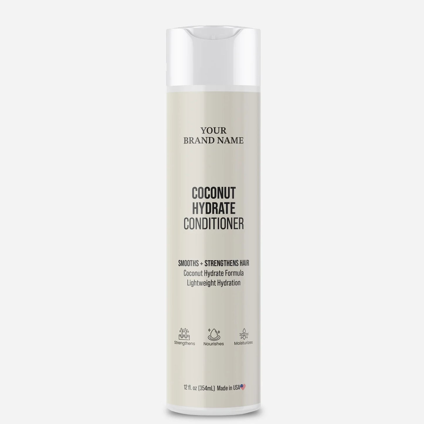 Coconut Hydrate Conditioner - Deep Moisture & Smoothing Daily Treatment (12 oz)