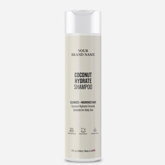 Coconut Hydrate Shampoo - Deep Moisture & Smoothing Daily Cleanser (12 oz)