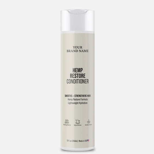 Hemp Restore Conditioner - Smoothing & Strengthening Hydration Treatment (12 oz)