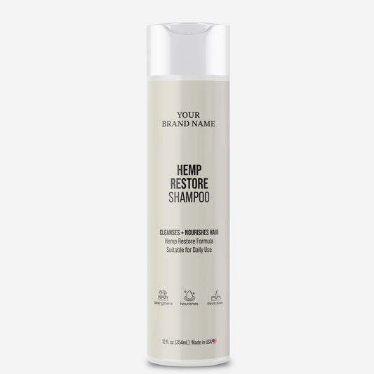 Hemp Restore Shampoo - Strengthening & Revitalizing Daily Cleanser (12 oz)