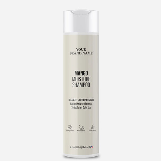 Mango Moisture Shampoo - Tropical Hydration & Smoothing Daily Cleanser (12 oz)