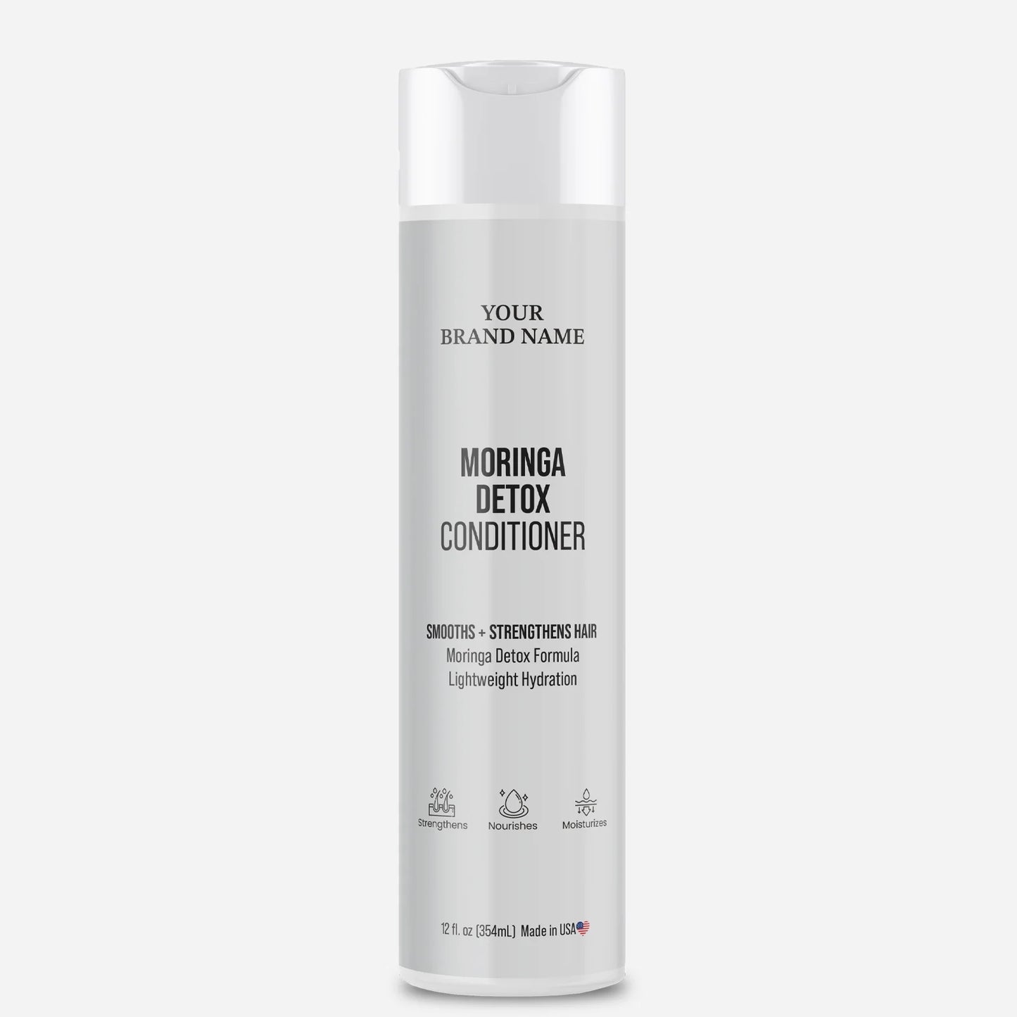 Moringa Detox Conditioner - Purifying & Strengthening Hair Treatment (12 oz)
