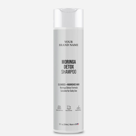 Moringa Detox Shampoo - Purifying & Antioxidant-Rich Hair Cleanser (12 oz)