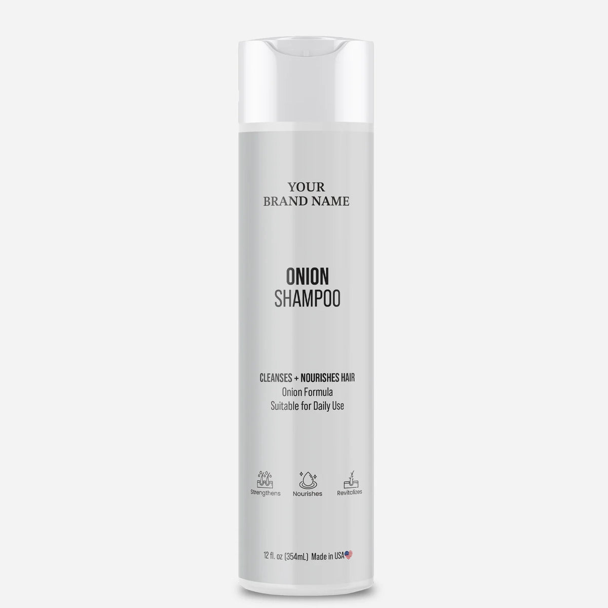 Onion Strengthening Shampoo – Hair Growth Support & Scalp Revitalization (12 oz)