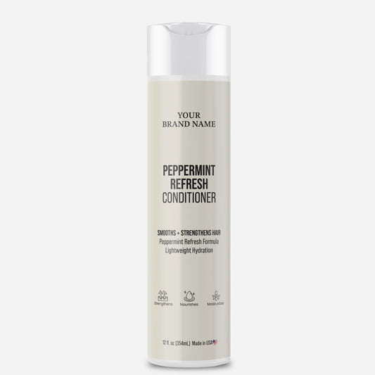 Peppermint Refresh Conditioner - Scalp Invigorating & Balancing Daily Treatment (12 oz)