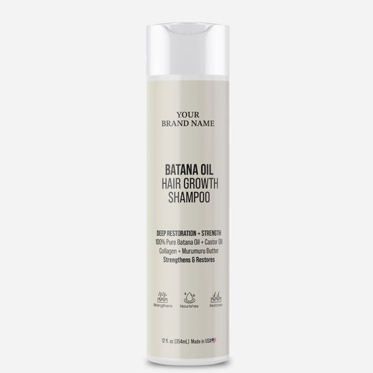 Batana Oil Hair Growth Shampoo - Deep Restoration & Strengthening Treatment (12 oz)