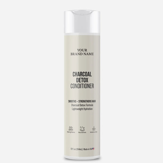 Charcoal Detox Conditioner - Purifying & Strengthening Hair Treatment (12 oz)