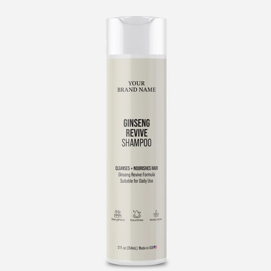Ginseng Revive Shampoo - Scalp Energizing & Strengthening Hair Cleanser (12 oz)
