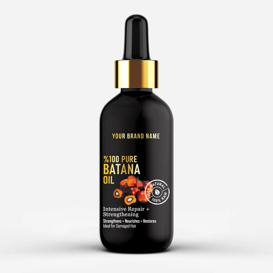 100% Pure Batana Oil - Amazonian Hair Restoration Treatment (4 oz Matte Glass)