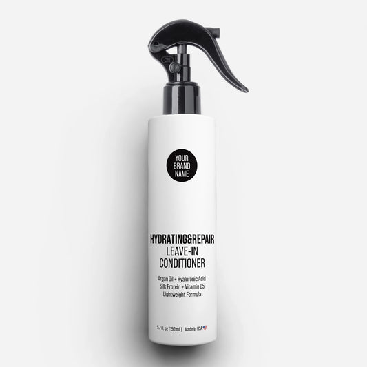 Hydrating & Repair Leave-In Conditioner - Intensive Moisture with Argan Oil, Hyaluronic Acid & Silk Protein (6 oz)