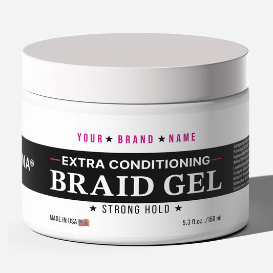 Professional Extra Conditioning Braid Gel - High-Performance Salon Formula (5.3 oz)