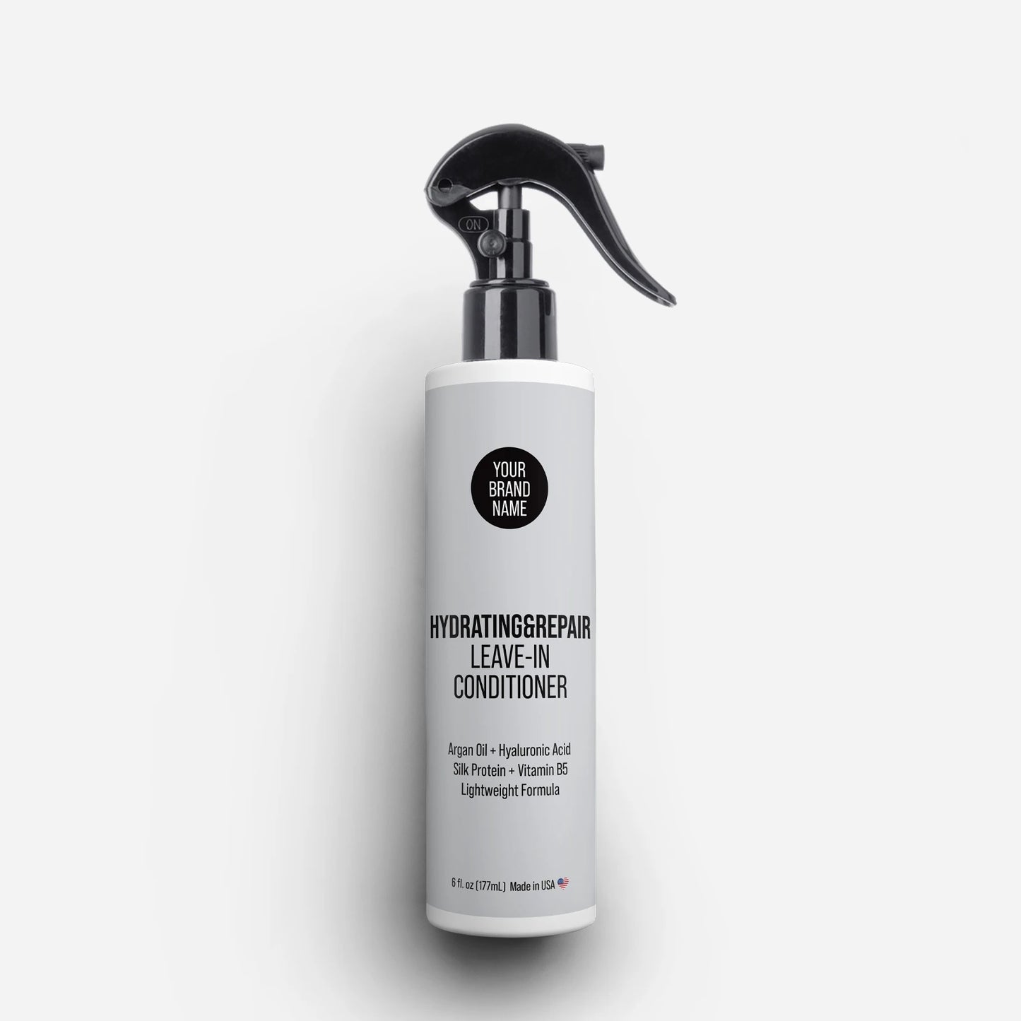 Hydrating & Repair Leave-In Conditioner - Intensive Moisture with Argan Oil, Hyaluronic Acid & Silk Protein (6 oz)
