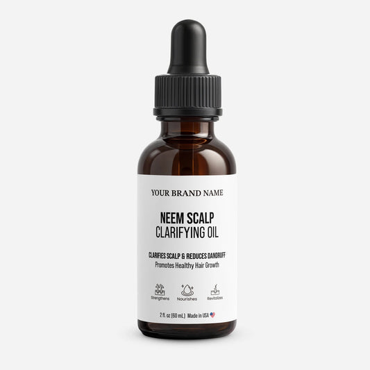Neem Scalp Clarifying Oil - Professional Anti-Dandruff & Scalp Detox Formula (2 oz)